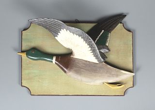 Plaque with Flying Mallard Drake, Charles Hart (1862-1960)