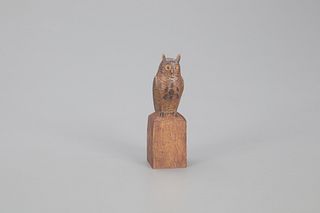 Miniature Great Horned Owl, Mark S. McNair (b. 1950)