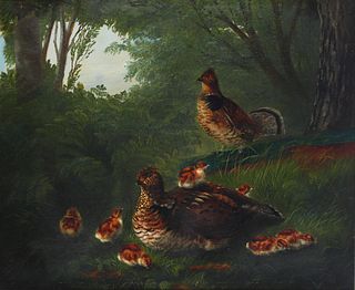 William Jacob Hays (1830-1875), Ruffed Grouse Family