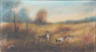 William C. (Willie) Ousley (1866-1953), Bird Dogs and Rabbit