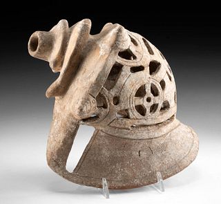 Published Maya Pottery Conch Shell Trumpet