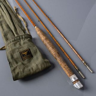 Hardy Brothers Bamboo Fly Fishing Rod & Cloth Case