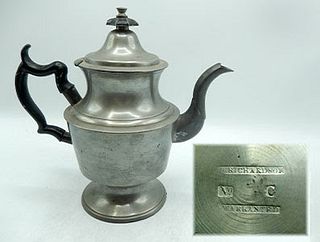 19th Century Urn Shaped American Marked Pot