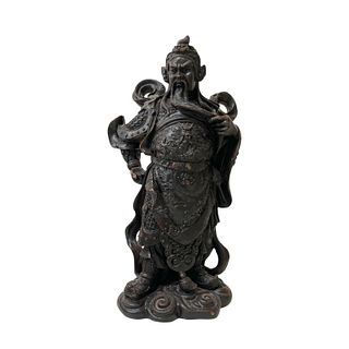 Chinese Guan Gong Warrior God Statue.