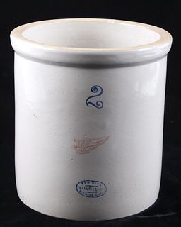 Early 1900's Red Wing 2 Gallon Pottery Crock