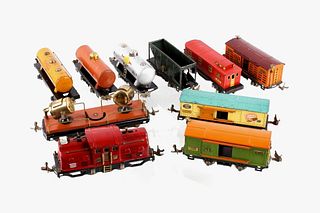Lionel 252 Locomotive w/ Gas & Passenger Cars
