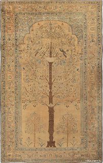 LARGE ANTIQUE PERSIAN ‘TREE OF LIFE’ KHORASSAN CARPET. 22 ft 2 in x 13 ft (6.76 m x 3.96 m).