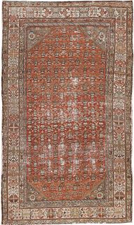 VINTAGE PERSIAN MALAYER RUG. 9 ft 9 in x 5 ft 4 in (2.97 m x 1.63 m).