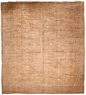 ANTIQUE CONTINENTAL CARPET. 18 ft 6 in x 17 ft 2 in (5.64 m x 5.23 m)