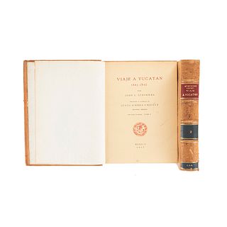 Stephens, John L. Viaje a Yucatán 1841 - 1842. México, 1937. Tomos I - II. Segunda edición. Traducción de Justo Sierra O'Reilly. Pz: 2.