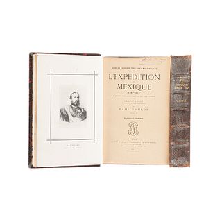 Gaulot, Paul. L'Expédition du Mexique (1861 - 1867). D'Après les Documents et Souvenirs de Ernest Louet. Paris, 1906. Tomos I-II. Pzs:2