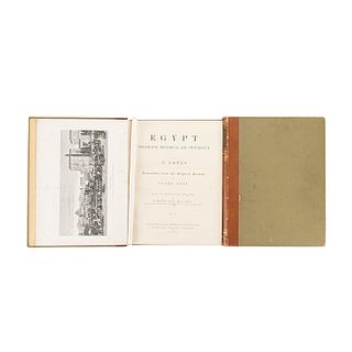 Ebers, Georg. Egypt. Descriptive, Historical and Picturesque. London - Paris - New York, 1898. Ilustrados. Piezas: 2.
