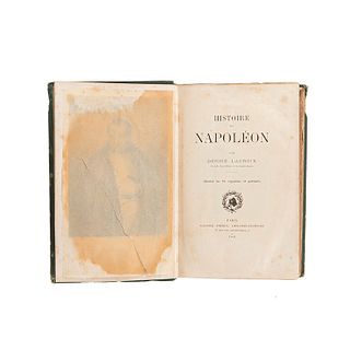 Lacroix, Désiré. Histoire de Napoléon. Paris: Garnier Frères, Libraires -Éditeurs, 1902. Frontispicio y 4 láminas. Contiene 1 carta.
