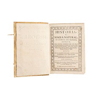 Castrillo, Hernando. Historia y Magia Natural, o Ciencia de Filosofía Oculta... Madrid, 1723.