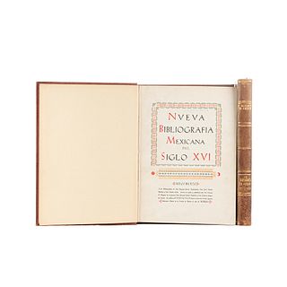 Wagner, Enrique R. / González Cossío, Francisco. Nueva Bibliografía Mexicana del Siglo XVI / La Imprenta en México. Piezas: 2.
