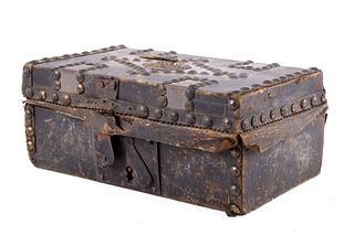 Frontiersman Brass Traveling Box c.1800’s