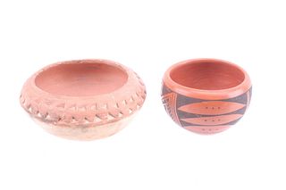 Acoma Pueblo Black / Red Pottery Vessel Collection