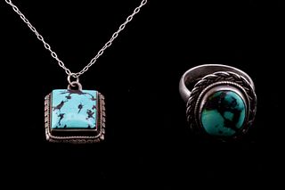 Navajo Sterling Silver Necklace & Ring Collection