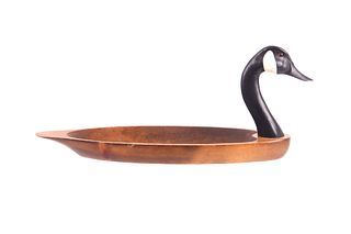 Big Sky Carving Wooden Canada Goose Serving Tray