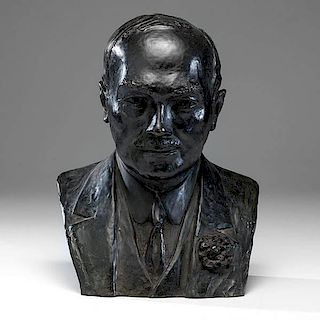 Bronze Bust of Leopold Frederick by Millie Frederick 