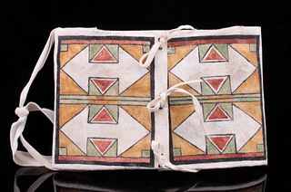 Plains Indians Polychrome Parfleche Envelope