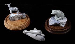Talc Carving Animal Figurines