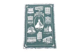 Butte Montana Heritage Two Sided Throw Blanket