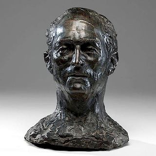 Bronze Bust of Arthur Rubenstein by Nathan Rapoport 