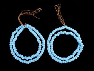 Northern Plains Blue Padre Trade Bead Necklaces