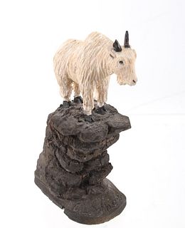 C. L. Wheeler Original Hand Carved Mountain Goat