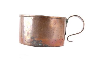 Large Dovetail Copper Handled Stove Top Pot
