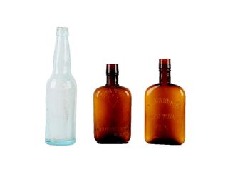 Rare Montana Glass Bottle Collection c Early 1900s