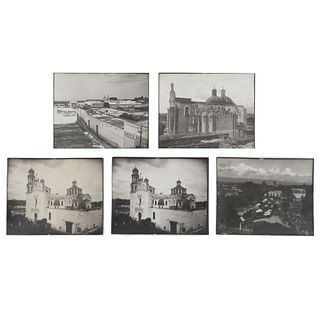 Fotografías de la Parroquia de San Martín Obispo de Tours. Puebla. Segunda mitad del siglo XX. Plata sobre gelatina, 20x25.5 cm Pzs 5.