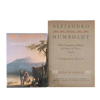 Humboldt, Alejandro de / Botting, Douglas. a) Humboldt, Alejandro de. Tablas Geográficas Polítivas del Reino de Nueva España...Pzs: 2.