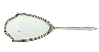 Antique Sterling Silver Bed Side Mirror