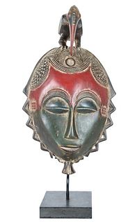 African Carved Wooden Face Mask