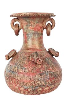 Pre-Columbian Style Terracotta Vase