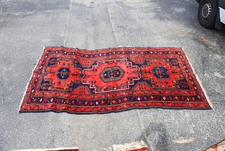 Semi Antique Persian Hamadam Oriental Rug