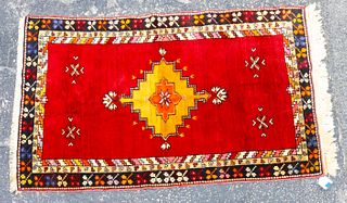 Persian Oriental Rug with Diamond Field