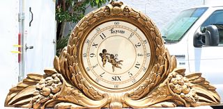 Monumental French Style Double Sided Clock