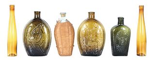 Collection of (6) Antique Glass Bottles