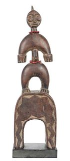 African Hand Carved Wooden Figural Sculpture
