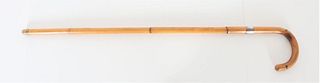 Brigg of London Silver and Wood Walking Stick