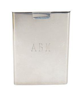 "ABM" Sterling Silver Cigarette Box, 2.4 OZT