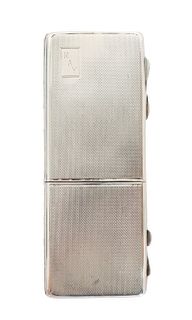 Sterling Silver Cigarette & Makeup Case, 4.6 OZT