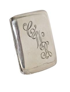 Sterling Silver Cigarette Case, 2 OZT