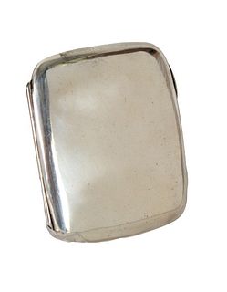 Sterling Silver Cigarette Case, 2.6 OZT