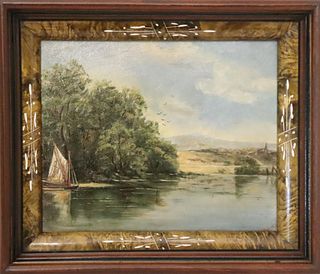 Early 20th Century Signed Oil on Board