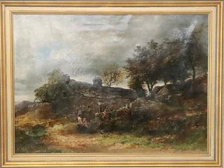 James Poole (1804-1886) British, Oil on Canvas