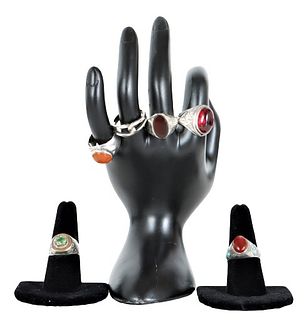 Collection of (6) Ladies Rings
